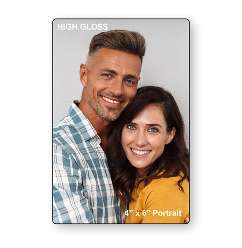 LumaPixx, Custom Metal Photo Print, 4" x 6" Portrait, Printed on High Gloss ChromaLuxe® Aluminum