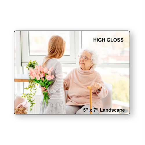 LumaPixx, Custom Metal Photo Print, 5" x 7" Landscape, Printed on High Gloss ChromaLuxe® Aluminum