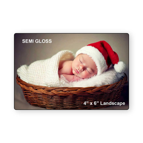 LumaPixx, Custom Metal Photo Print, 4" x 6" Landscape, Upload Your Photo, Printed on Semi-Gloss ChromaLuxe® Aluminum