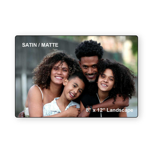LumaPixx, Custom Metal Photo Print, 8" x 12" Landscape, Upload Your Photo, Printed on Satin, (Matte) ChromaLuxe® Aluminum