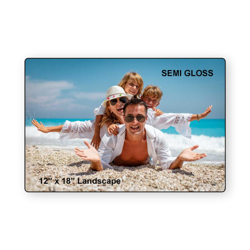 LumaPixx, Custom Metal Photo Print, 12" x 18" Landscape, Upload Your Photo, Printed on Semi-Gloss ChromaLuxe® Aluminum