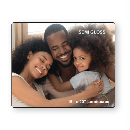 LumaPixx, Custom Metal Photo Print, 16" x 20" Landscape, Upload Your Photo, Printed on Semi-Gloss ChromaLuxe® Aluminum