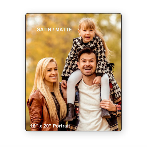 LumaPixx, Custom Metal Photo Print, 16" x 20" Portrait, Upload Your Photo, Printed on Satin, (Matte) ChromaLuxe® Aluminum