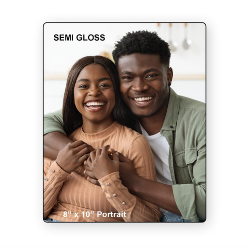 LumaPixx, Custom Metal Photo Print, 8" x 10" Portrait, Upload Your Photo, Printed on Semi-Gloss ChromaLuxe® Aluminum