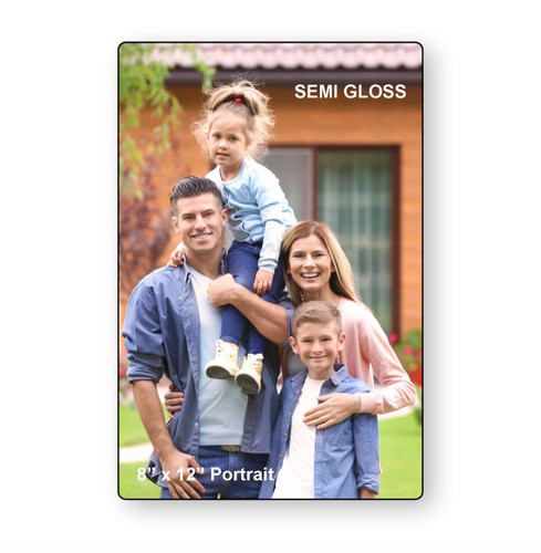 LumaPixx, Custom Metal Photo Print, 8" x 12" Portrait, Upload Your Photo, Printed on Semi-Gloss ChromaLuxe® Aluminum