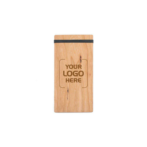 Check Presenter with Rubber Band, Cherry, Small, 4" x 8" x ¼" Check Presenter with Rubber Band, Cherry, Small, 4" x 8" x ¼"