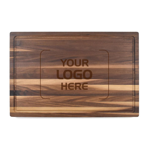 Butcher Block with Juice Groove, Walnut, Large, 12" x 18" x 1 ¼" Butcher Block with Juice Groove, Walnut, Large, 12" x 18" x 1 ¼"