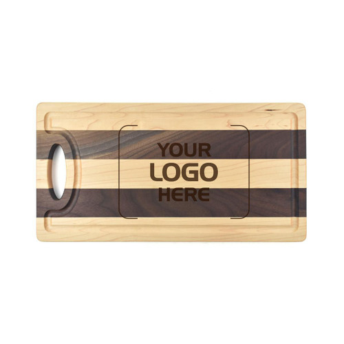 Cutting Board, Maple and Walnut, Medium, 16" x 8 1⁄4" x 3/4" Cutting Board, Maple and Walnut, Medium, 16" x 8 1⁄4" x 3/4"