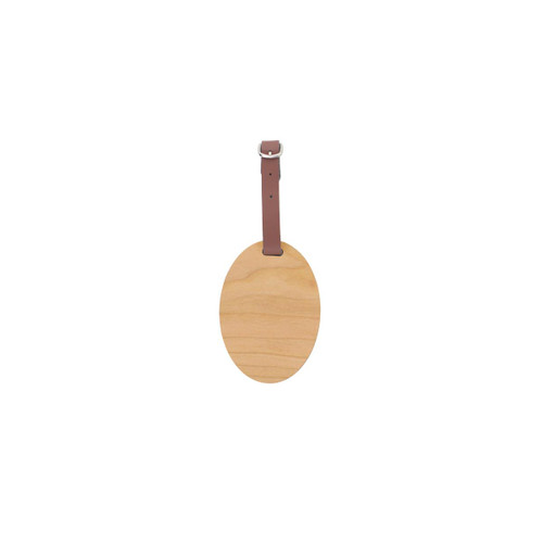 Oval ID and Luggage Tag, Cherry, 2.8" x 4" x 0.25" Oval ID and Luggage Tag, Cherry, 2.8" x 4" x 0.25"