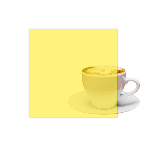 Acrylic Sheet, Transparent Yellow, 1/8", 3/16", 1/4" Thick
