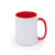 Made 4 You, Personalized Ceramic Coffee Mug, Red Inner Color, 15 Oz.