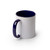 Made 4 You, Personalized Ceramic Coffee Mug, Dark Blue Inner Color, 11 Oz.