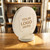 Round QR Code Stand with Circular Base, Baltic Birch Plywood, Small, 5" x 1/2"