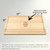 Made4You, Cutting Board with Juice Groove, Maple, Medium, 11" x 17" x ¾"