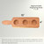 Made4You, Flight Board with 3 Slots and a Handle, Cherry, Medium, 4" x 15" x ¾"