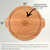 Made4You, Round Cutting Board with Handles and Juice Groove, Cherry, Small, 12" x ¾"