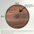 Made4You, Round Cutting Board with Juice Groove, Walnut, Medium, 13 ½" x ¾