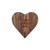 Made4You, Heart Shaped Cutting Board, Walnut, Small, 12" x 12" x ¾"