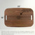 Made4You, Professional Catering Charcuterie Tray with Two Handles, Walnut, Large, 18" x 35" x ¾"