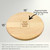 Made4You, Round Cutting Board with Rounded Edges, Maple, Medium, 15" x ¾"