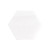 Made4You, Premium Hexagon Marble Tile, Polished, White, 3" x 3"