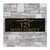 Made4You, House Number Sign, Black Marble, 12" x 4"