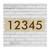 Made4You, House Number Sign, Beige Marble, 12" x 4"
