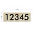 Made4You, House Number Sign, Beige Marble, 12" x 4"