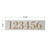 Made4You, House Number Sign, Gray Marble, 12" x 3"