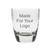 Made4You, Clear Cocktail Glass with a Logo, Thick Bottom, 13 Oz.