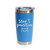 'Stay Pawsitive', Stainless Steel Tumbler, 20 Oz., Choose Your Color, Made4You