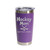 'Hockey Mom, Don't Puck With Me', Stainless Steel Tumbler, 20 Oz., Choose Your Color, Made4You