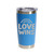 'Love Wins', Stainless Steel Tumbler, 20 Oz., Choose Your Color, Made4You