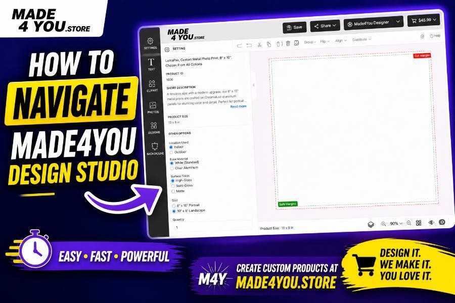 How to Navigate the  M4Y Design Studio