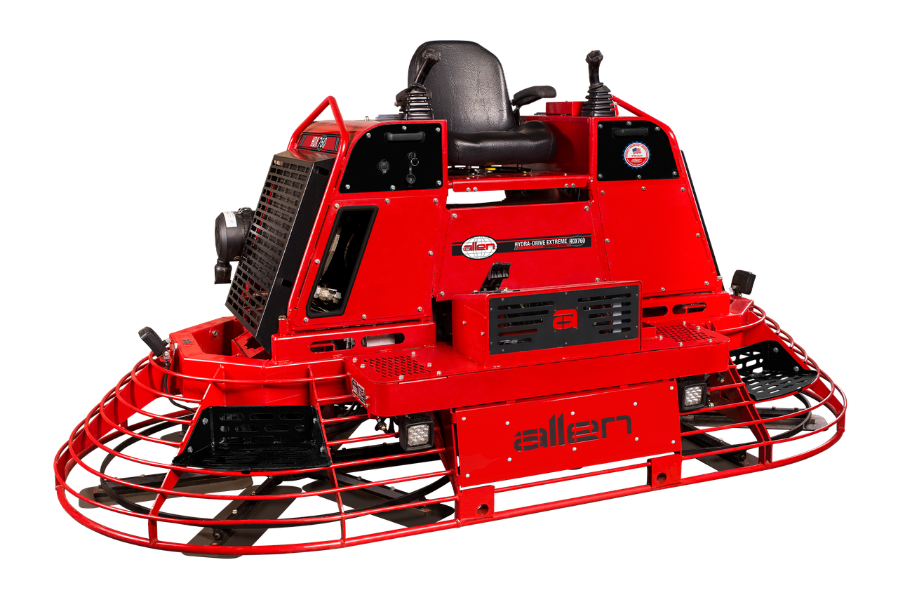 Allen 74HP Ride-On Trowel – Hydraulic Power