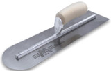 Marshalltown 14in x 4in Rounded Front Finishing Trowel w/Wood Handle