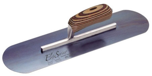 Kraft Elite Series Five Star™ 20in x 5in Blue Steel Pool Trowel with Laminated Wood Handle on a Short Shank