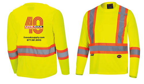 Long Sleeve High Vis T-Shirt Yellow