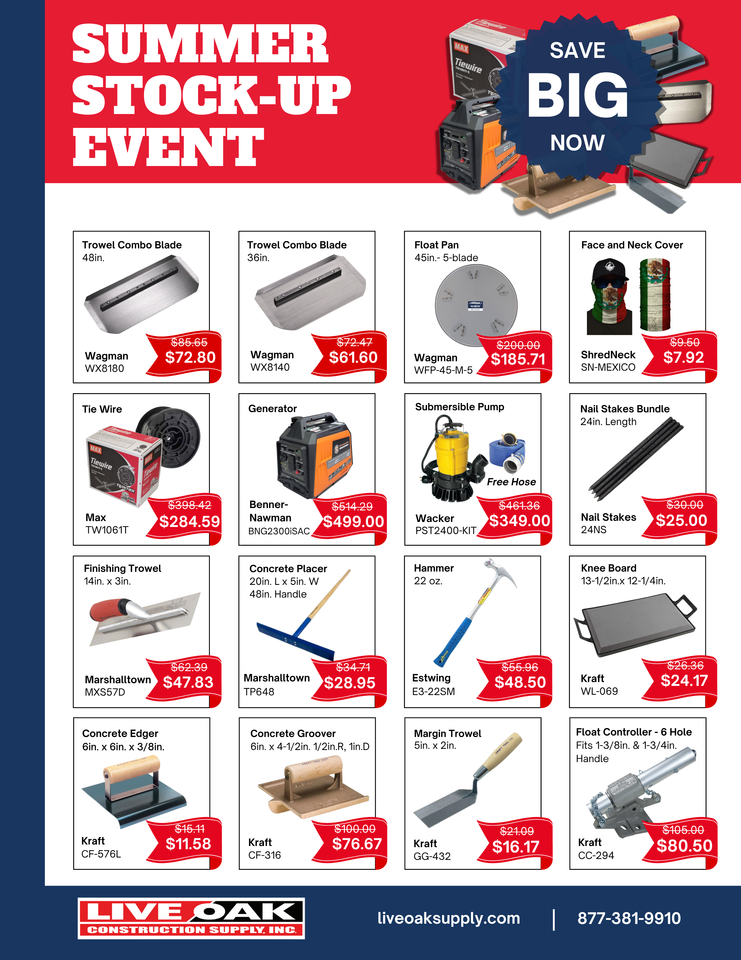 Summer Stock-Up Event Flyer