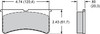 Wilwood 150-22-7420K Brake Pad Set BP-22 7420 FSL