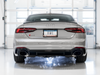 AWE Tuning fits  Audi B9 RS 5 Sportback Touring Edition Exhaust-Non Resonated- Diamond Black RS Style Tips - 3015-33114 Photo - out of package