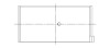 ACL fits Mitsubishi 4G63/4G64 6 Bolt 1st Gen DSM Standard Size High Performance Rod Bearing Set - 4B1146H-STD Technical Drawing