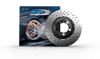 SHW 15-19 Ford Mustang Shelby GT350 5.2L (Up to 2/4/2019) Left Front Cross-Drilled LW Brake Rotor - FFL43125 Photo - Primary