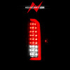 ANZO 15-21 Chevrolet Colorado Full LED Tail Lights w/ Red Lightbar Black Housing Clear Lens - 311432 Photo - Unmounted