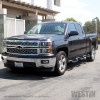 Westin 14-18 Chevrolet Silverado 1500 DC 6.5ft Bed HDX Drop W2W Nerf Step Bars - Tex. Blk - 56-534595 Photo - Mounted