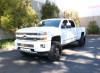 Go Rhino 15-19 Chev Silverado 2500HD/3500HD CC (Diesel) 4dr E-BOARD E1 Running Board Kit - Tex. Blk - 20405187PC Photo - Mounted