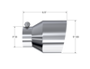 MBRP Universal T304 Stainless Steel Tip, 3in ID / 5in OD Out / 6.5in Length / Angle Cut  Single Wall - T5184 Photo - Close Up