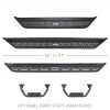 Go Rhino 21-23 Ford Bronco 2DR Sport Utility Dominator Xtreme D6 Side Steps 6in - 57in Long - D60057T Photo - Unmounted