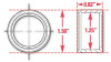 SPC Performance Weld-In Ring Kit 1.25 in. ID - 15520 Photo - Unmounted