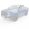 EGR 19+ Ford Ranger Crew Cab In-Channel Window Visors - Dark Smoke - Set of 4 (573551) - 573551 Photo - lifestyle view
